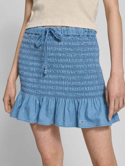 Tommy Jeans Dopasowana spódnica jeansowa z czystej bawełny Jeansowy niebieski 3