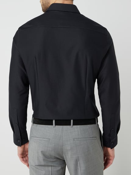 Jake*s Slim Fit Business-Hemd mit Kentkragen Black 6