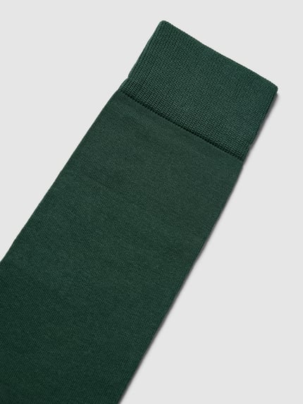 FALKE Kniekousen met logostitching model 'Tiago' Donkergroen - 2