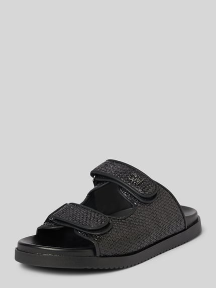 Steve Madden Slippers met logo-applicatie, model 'MYKA' Zwart - 1