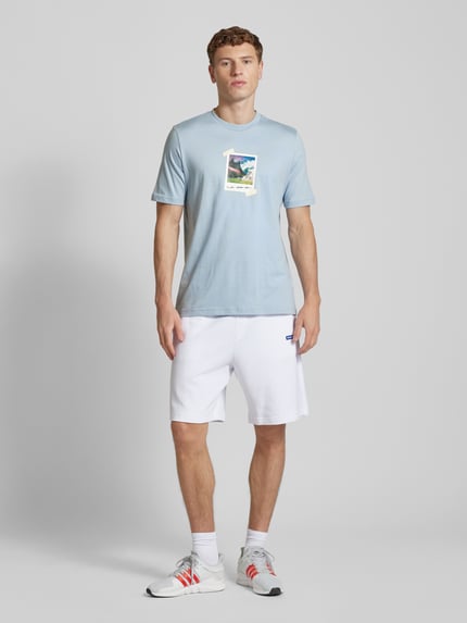 adidas Sportswear T-Shirt mit Motiv-Print Hellblau 1