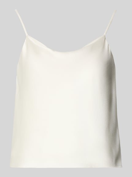 Trägertop aus Satin mit Wasserfall-Ausschnitt Shop The Look MANNEQUINE