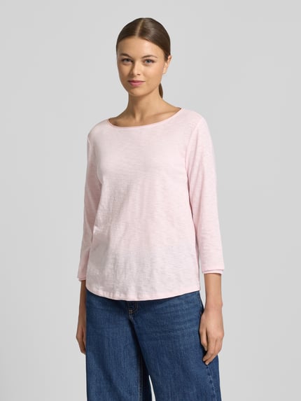 s.Oliver RED LABEL Regular Fit 3/4-Shirt aus reiner Baumwolle Rosa 4