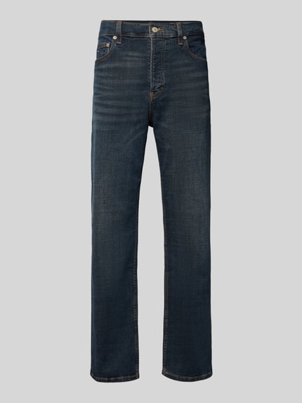 Tommy Jeans Straight fit jeans van katoenmix Donkerblauw - 2