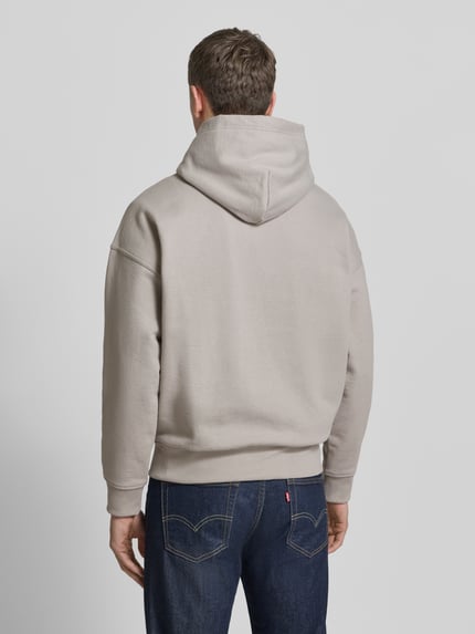 Polo Ralph Lauren Relaxed Fit Hoodie mit Label-Stitching und Känguru-Tasche Hellgrau 5