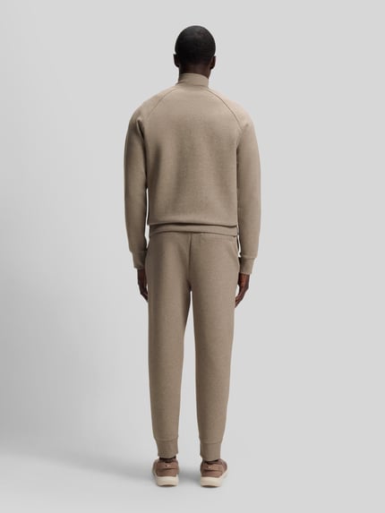 BOSS Green Sweatshirt mit halblangem Reißverschluss Beige 5