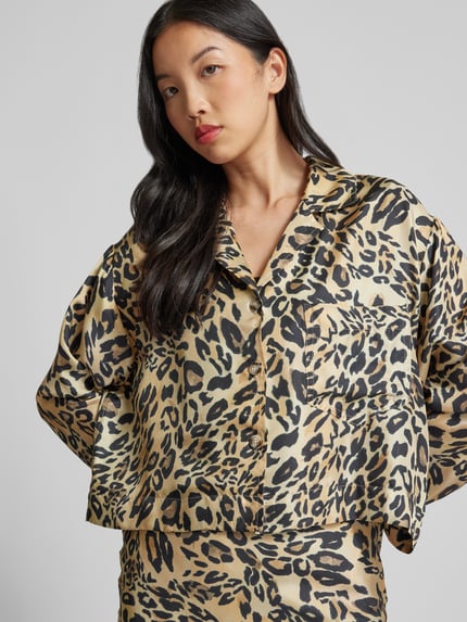 Nanushka Overhemdblouse van pure zijde Lichtbruin - 3