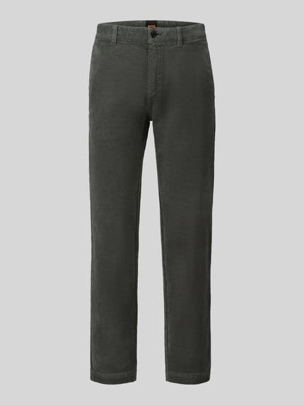 BOSS Orange Tapered Fit Chino aus Baumwoll-Mix Hellgruen 2