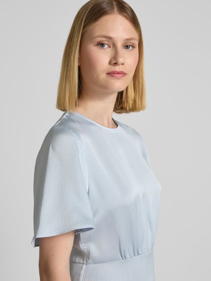Samsøe Samsøe Maxi-jurk met ronde hals, model 'LUCINDY' Lichtblauw - 3