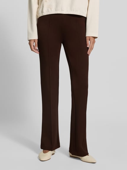 Tom Tailor Regular Fit Anzughose mit elastischem Bund Dunkelbraun 4