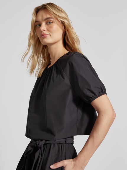 Christian Berg Woman Selection Relaxed fit blouse met ronde hals Zwart - 3