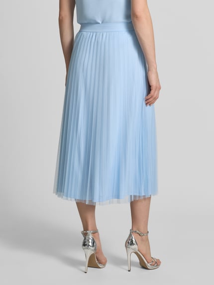 s.Oliver BLACK LABEL Uitlopende midi-rok met plooien Bleu - 5