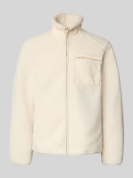 ONLY & SONS Regular Fit Webpelzjacke mit Mesh Innenstoff Modell 'DALLAS' Beige 2