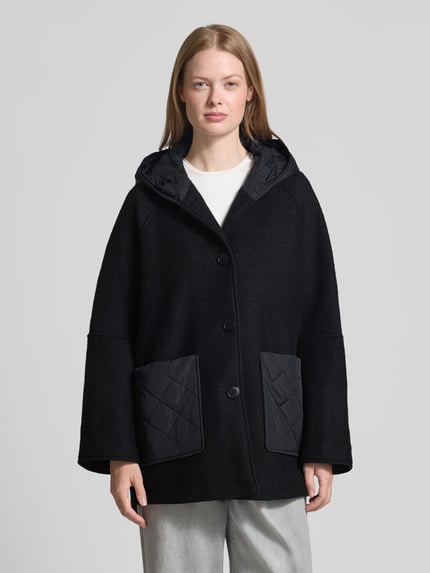 FUCHS SCHMITT Wolljacke mit Kapuze Black 4