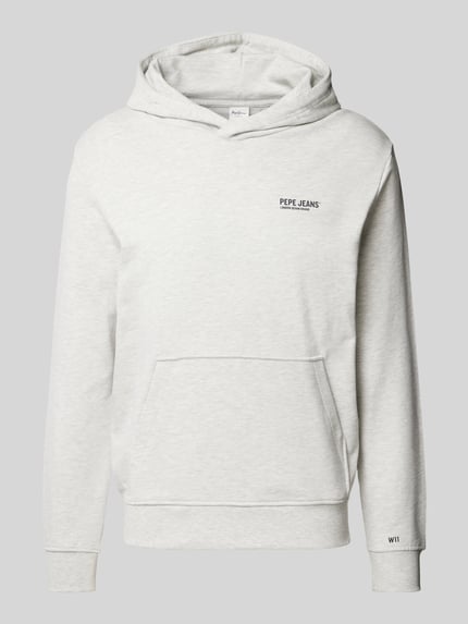 Pepe Jeans Hoodie met labelprint  Lichtgrijs - 2