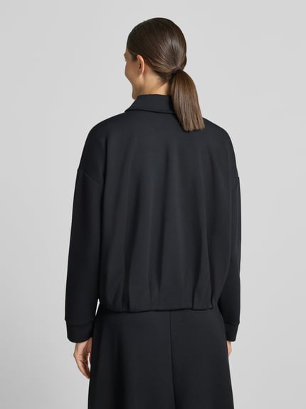 Christian Berg Woman Sweatjacke mit Umlegekragen Black 5