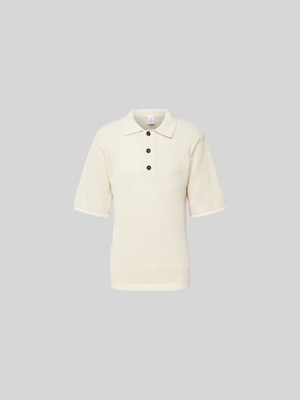 Koszulka polo w dzianinowym wyglądzie Shop The Look MANNEQUINE