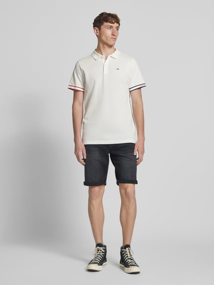 Tommy Jeans Slim Jeansshorts aus Baumwoll-Elasthan-Mix Black 1