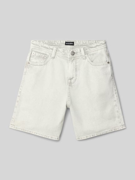 JACK & JONES Loose fit korte jeans met steekzakken, model 'TONY' Ecru - 1