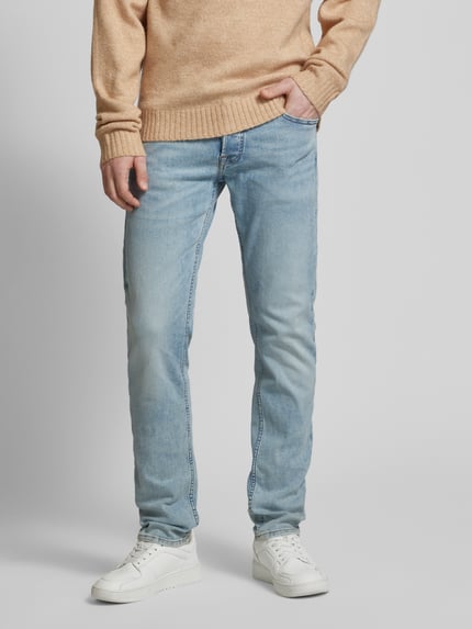 JACK & JONES Slim Fit Jeans im 5-Pocket-Design Modell 'GLENN' Hellblau 4
