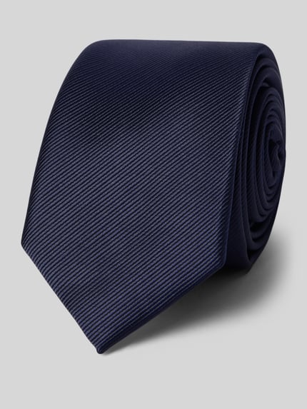s.Oliver BLACK LABEL Krawatte mit Seiden-Anteil Blau 1