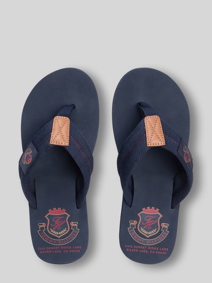 Tommy Hilfiger Japonki z detalem z herbem Granatowy 3