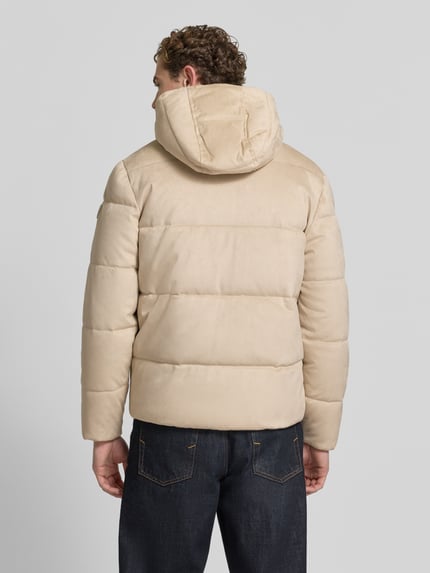 GUESS Regular Fit Steppjacke in Leder-Optik Offwhite 5