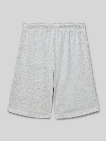 Champion Regular Fit Sweatshorts mit Logo-Print Mittelgrau Melange 3