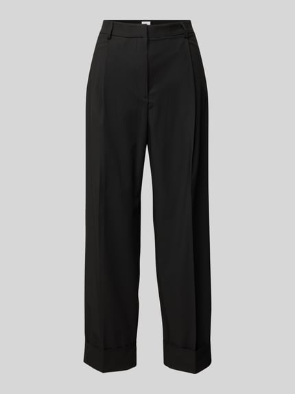 Jake*s Collection Straight Leg Anzughose mit Bundfalten Black 2