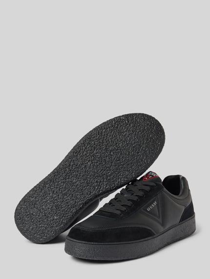 GUESS Sneakers met vetersluiting, model 'WIMOH' Zwart - 4