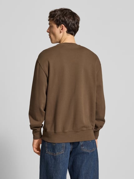Levi's® Sweatshirt mit Label-Stitching Khaki 5