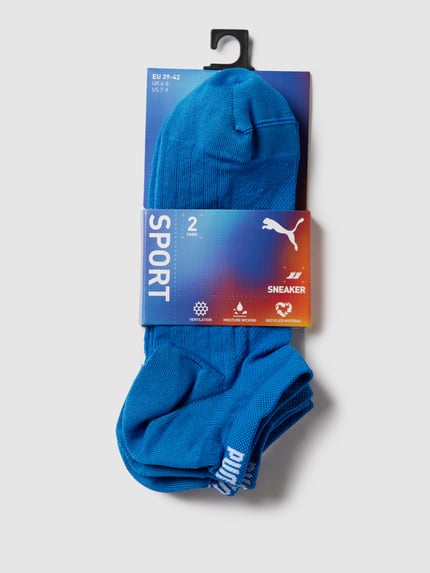 PUMA Socken mit eingewebten Label-Details im 2er-Pack Modell 'Sport' Royal 3