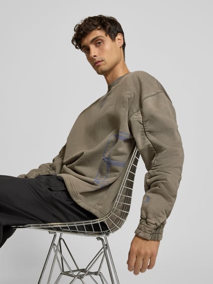 A-COLD-WALL Sweatshirt met geribde boorden Black - 3