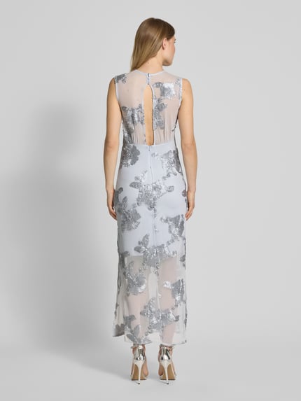 YAS Abendkleid mit Rundhalsausschnitt Modell 'FLOREE' Hellblau 5