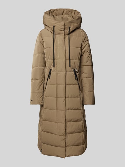 khujo Gewatteerde lange jas met capuchon, model 'TYNSE' Beige - 2