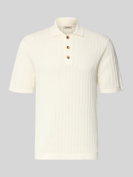 ONLY & SONS Regular Fit Poloshirt aus Baumwoll-Mix Modell 'MOON' Offwhite 2