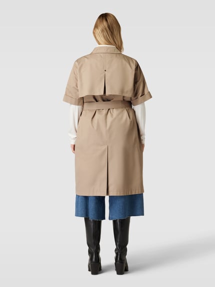 Marina Rinaldi Trenchcoat PLUS SIZE mit 1/2- Arm und Taillengürtel Modell 'TARBES' Sand 5