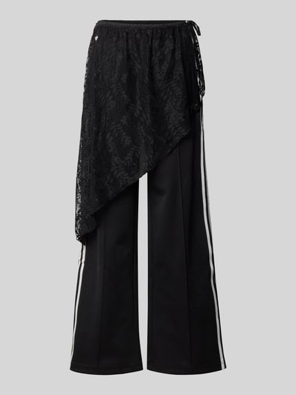 adidas Originals Loose Fit Sweathose aus Baumwoll-Mix Modell '2IN1 LACE FIREBIRD' Black 2