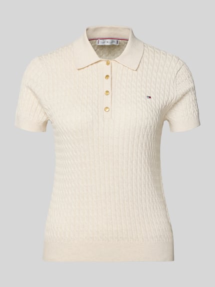 Slim fit poloshirt van puur katoen Shop The Look MANNEQUINE