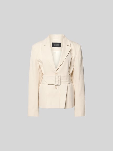 Blazer van linnenmix met tailleriem Shop The Look MANNEQUINE