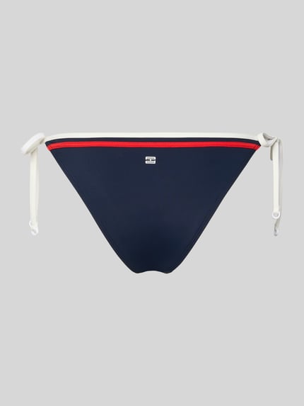 Produktfoto, Badeslip mit Bindebändern von Tommy Hilfiger, Optik: Mehrfarbig, Applikation: Kontraststreifen, Verschluss: Bindebänder