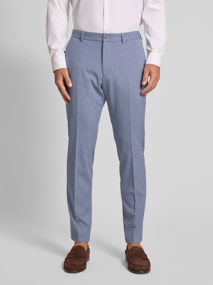 s.Oliver BLACK LABEL Regular Fit Anzughose mit Leinen-Anteil Hellblau 4