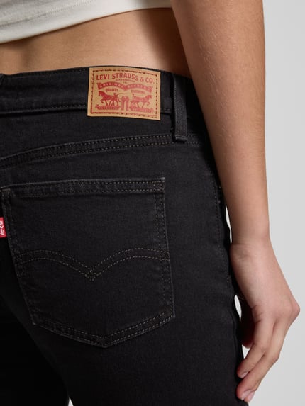 Levi's® Low Waist Bootcut Jeans mit aus Baumwoll-Mix Black 3