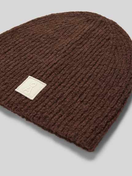 ARMEDANGELS Mütze mit Logo-Patch Dunkelbraun 2