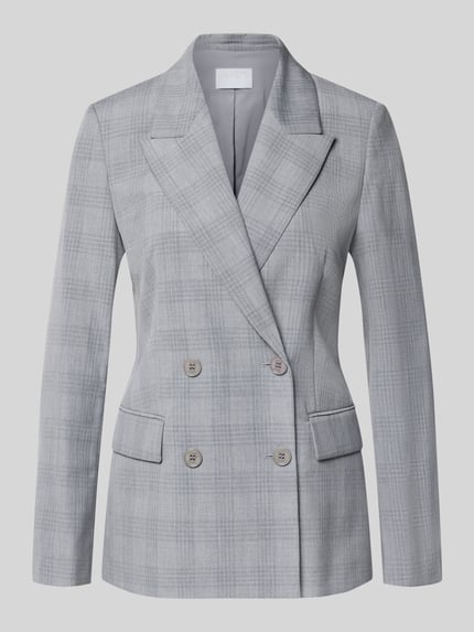 Regular Fit Check Blazer mit Viskose-Anteil Shop The Look MANNEQUINE