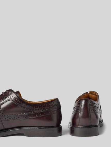 DIGEL Derby mit Lochmuster Modell 'Sherlock' Dunkelbraun 2