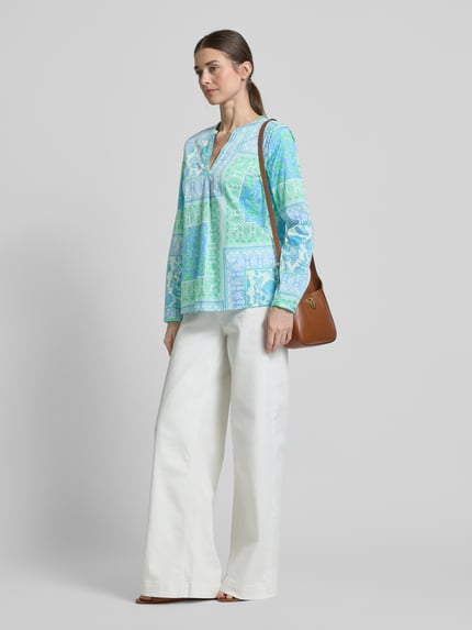Smith and Soul Regular Fit Bluse mit Tunikakragen Gruen 1