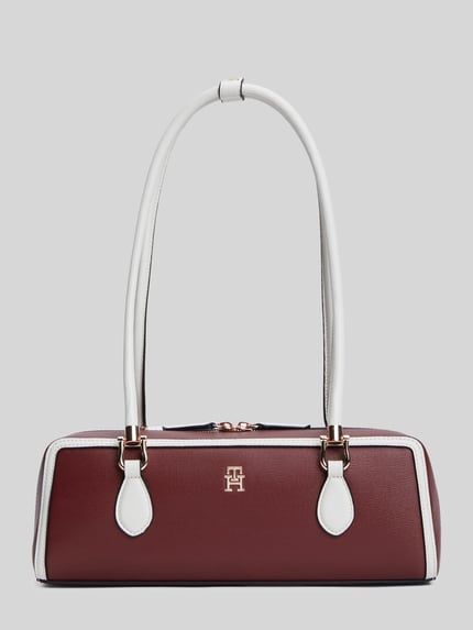 Tommy Hilfiger Henkeltasche in Leder-Optik Modell 'TH GRACE SHOULDER BAG' Bordeaux 2