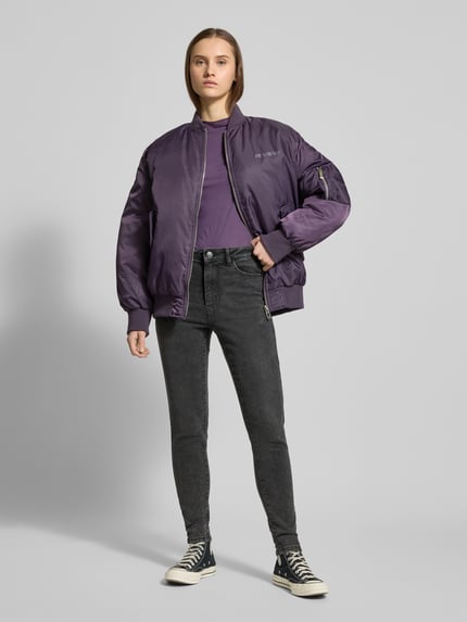 PIECES Jeansy o kroju skinny fit z mieszanki bawełny model ‘DANA’ Czarny 1