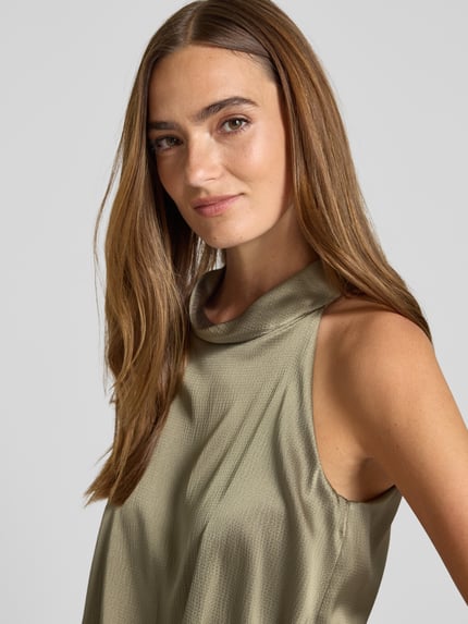 V by Vera Mont Regular Fit Jumpsuit mit Strukturmuster Oliv 3